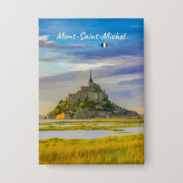 Mont-Saint-Michel, France - Mediaeval Abbey (Front)