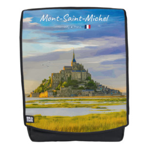 Mont-Saint-Michel, France - Mediaeval Abbey Backpack