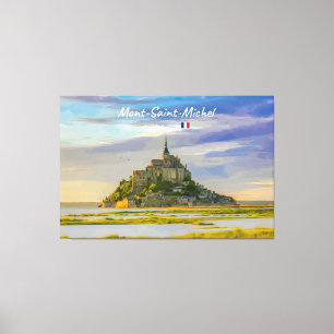 Mont-Saint-Michel, France - Mediaeval Abbey Canvas Print