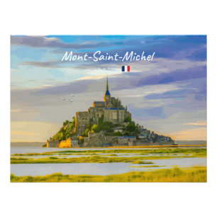 Mont-Saint-Michel, France - Mediaeval Abbey Photo Print