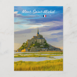 Mont-Saint-Michel, France - Mediaeval Abbey Postcard
