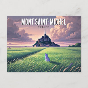 Mont Saint-Michel France Travel Postcard