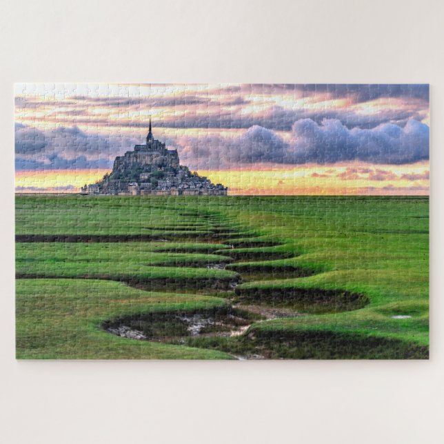 Mont-Saint-Michel, Normandy, France Jigsaw Puzzle (Horizontal)