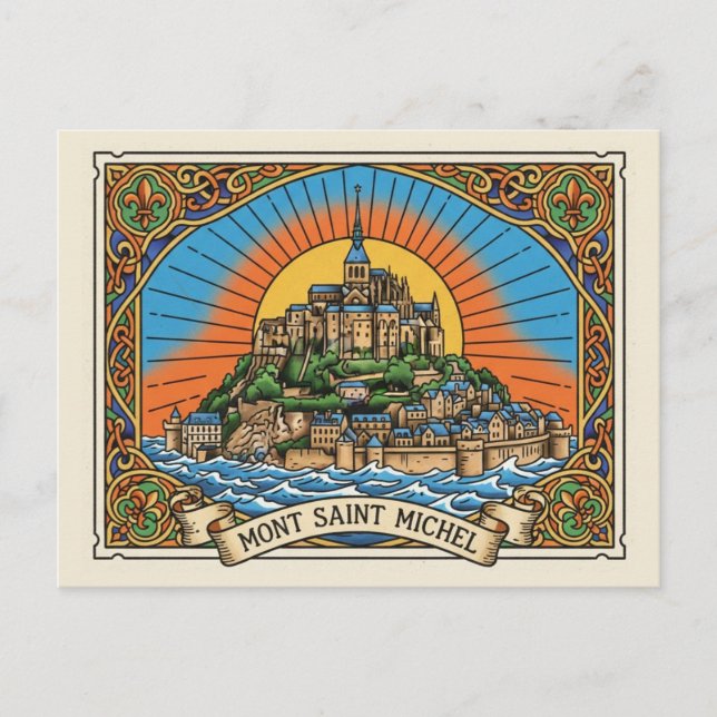 Mont Saint-Michel Postcard (Front)