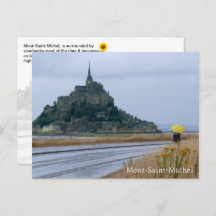 Mont-Saint-Michel Rainy Day, Normandy, France -