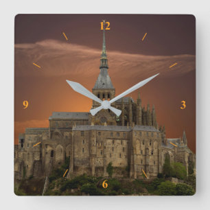 Mont-Saint-Michel Square Wall Clock