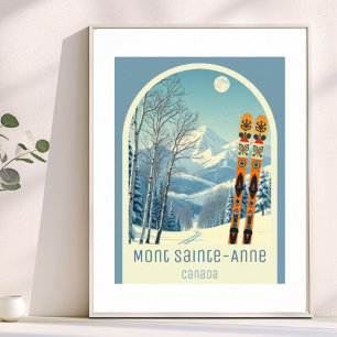 Mont Sainte-Anne Canada ski resort  Poster
