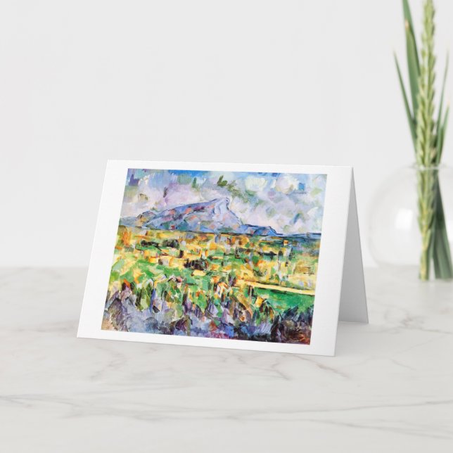 Mont Sainte-Victoire, Paul Cezanne Card (Front)