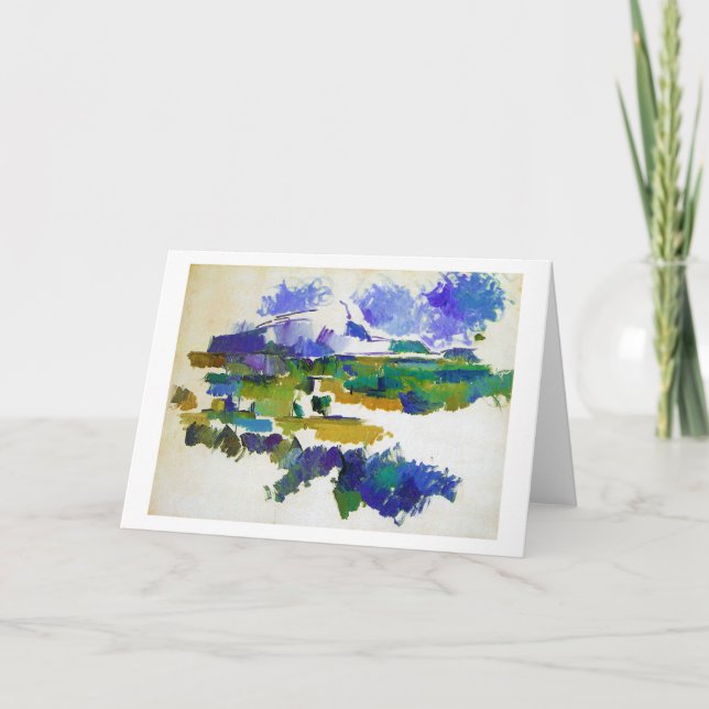 Mont Sainte-Victoire, Paul Cezanne Card (Front)