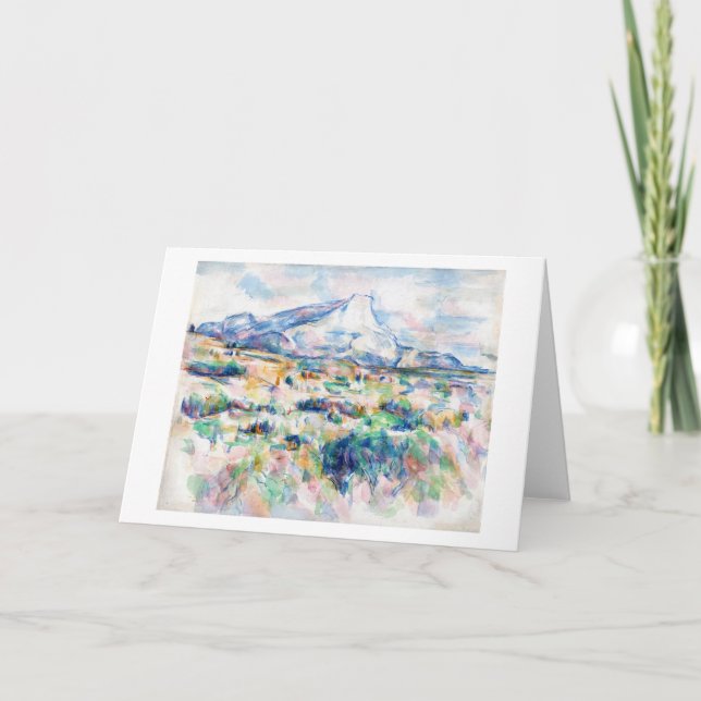 Mont Sainte-Victoire, Paul Cezanne Card (Front)