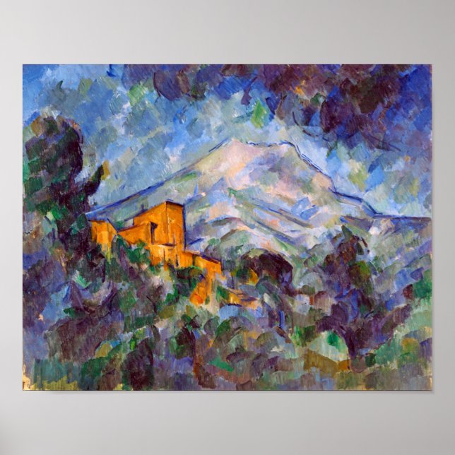 Mont Sainte-Victoire, Paul Cezanne Poster (Front)