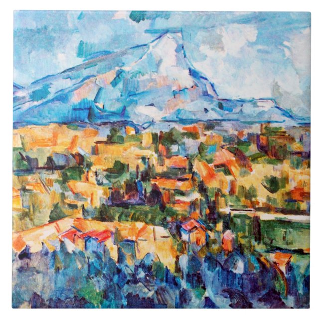 Mont Sainte-Victoire, Paul Cezanne Tile (Front)