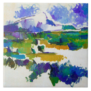 Mont Sainte-Victoire, Paul Cezanne Tile