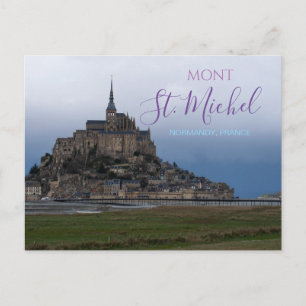 Mont St. Michel France Postcard Fortress Normandy