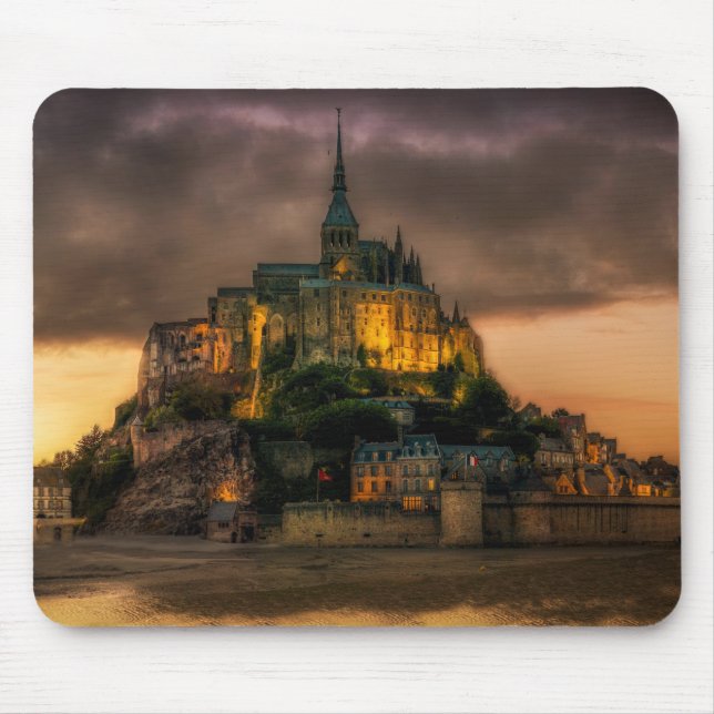 Mont St Michel Island Church Normandy Mouse Pad (Front)