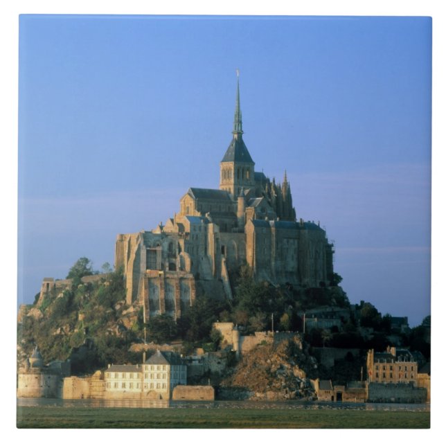 Mont St Michel, Manche, Normandy, France Tile (Front)