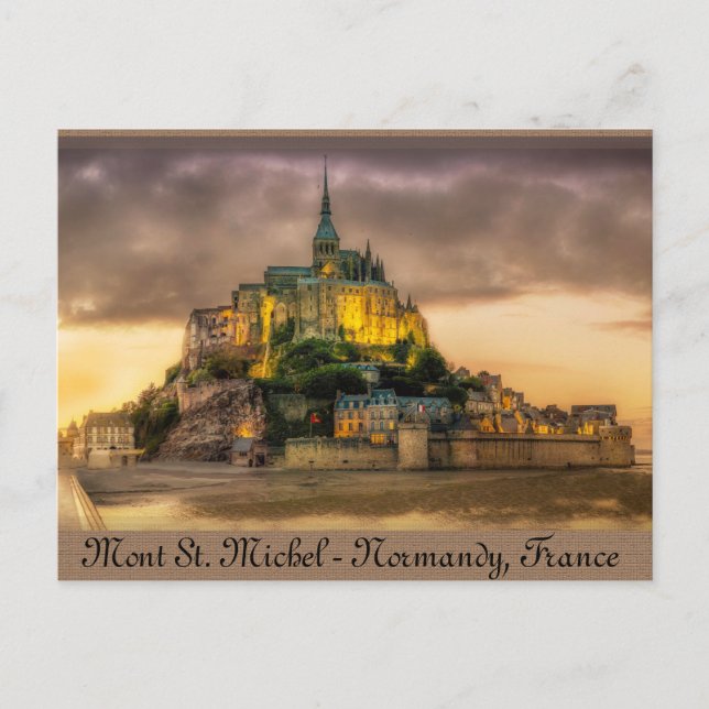 Mont St. Michel, Normandy, France Postcard (Front)