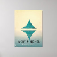 mont st michel vintage Travel poster
