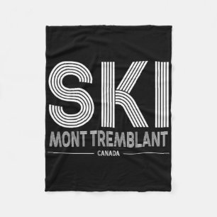 Mont Tremblant Canada Ski Resort Quebec Skiing Sou Fleece Blanket