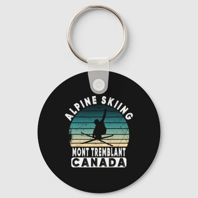 Mont Tremblant Canada Ski Resort Quebec Skiing Sou Key Ring (Front)
