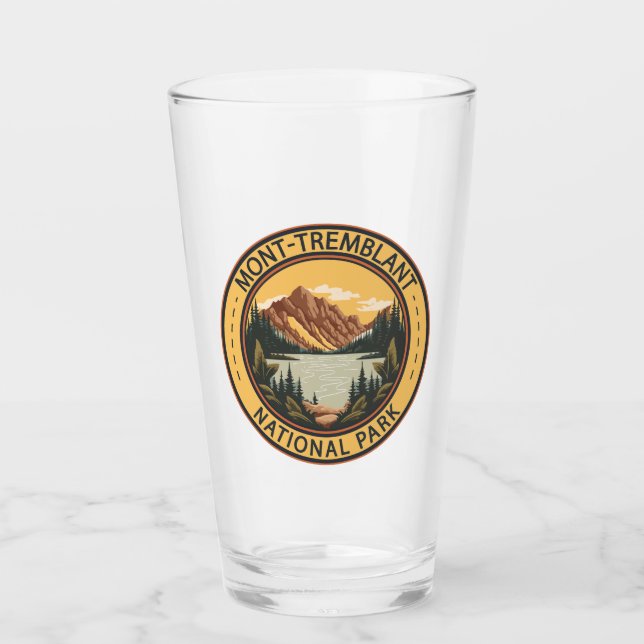 Mont-Tremblant National Park Canada Badge Glass (Front)