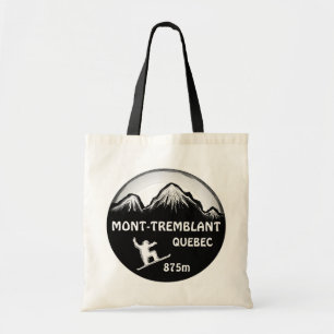 Mont Tremblant Quebec black snowboard art bag