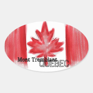 Mont Tremblant Quebec canadian flag stickers