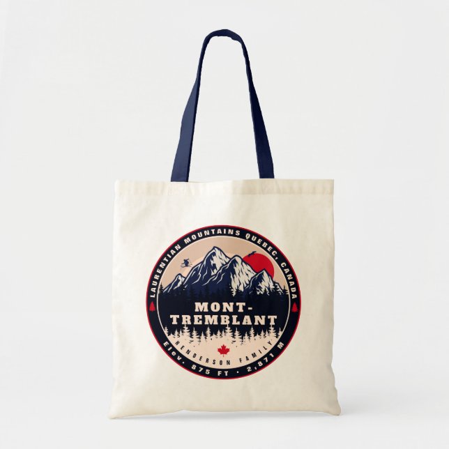 Mont-Tremblant Quebec Laurentian Mountains Canada Tote Bag (Front)