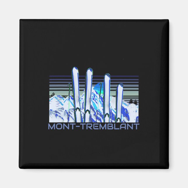 Mont-tremblant Ski Accessories Retro Mont-tremblan Magnet (Front)