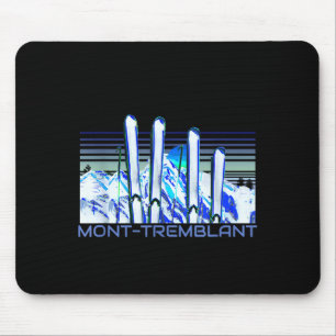 Mont-tremblant ski accessories retro mont-tremblan mouse pad