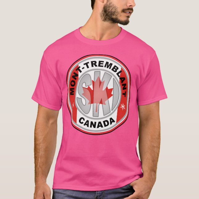 Mont-Tremblant Ski Canada Active T-Shirt (Front)
