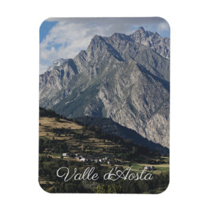 Mont Velan, from Buthier, Aosta Valley, Italy Magnet