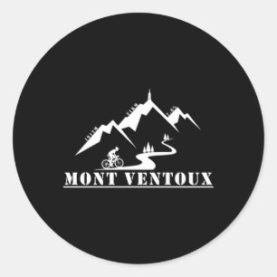 Mont Ventoux Bicycle France Tour Cycling Alpes Classic Round Sticker