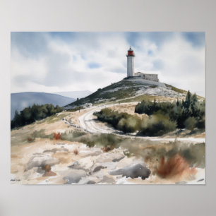 Mont Ventoux French Country Art Print Poster