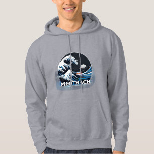 Montabeach Bold Machine Wave Logo – Flat Vector Hoodie