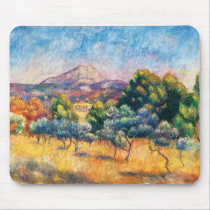 Montagne Sainte-Victoire (Paysage) Renoir Mouse Pad