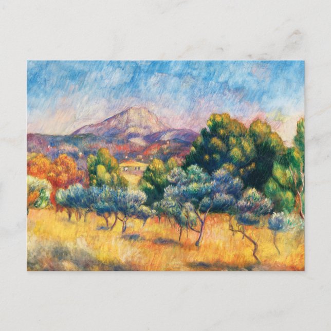 Montagne Sainte-Victoire (Paysage) Renoir Postcard (Front)