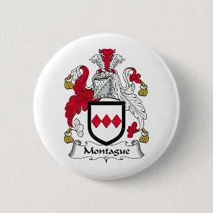 Montague Family Crest 6 Cm Round Badge