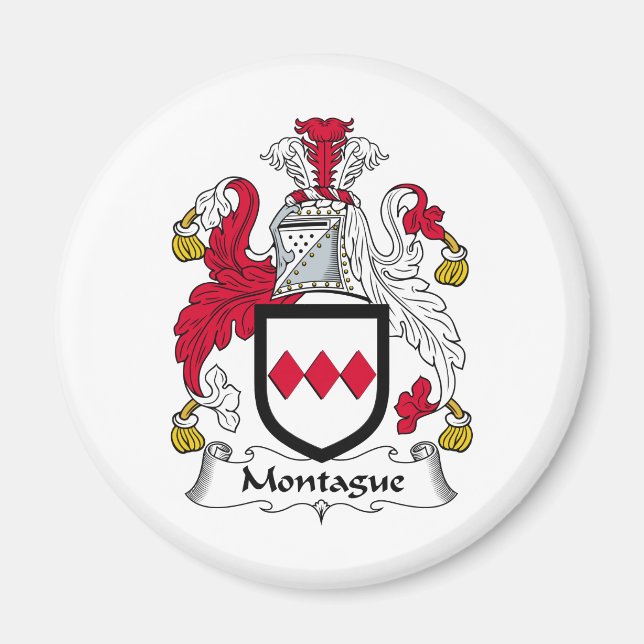 Montague Family Crest Magnet (Front)