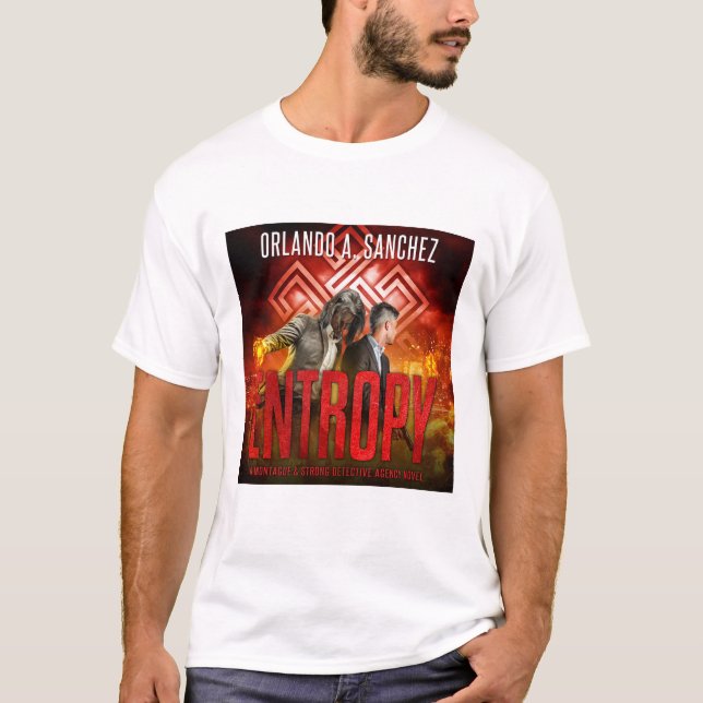 Montague & Strong - Entropy white t-shirt (Front)
