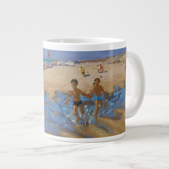 Montalivet France Large Coffee Mug (Front Right)