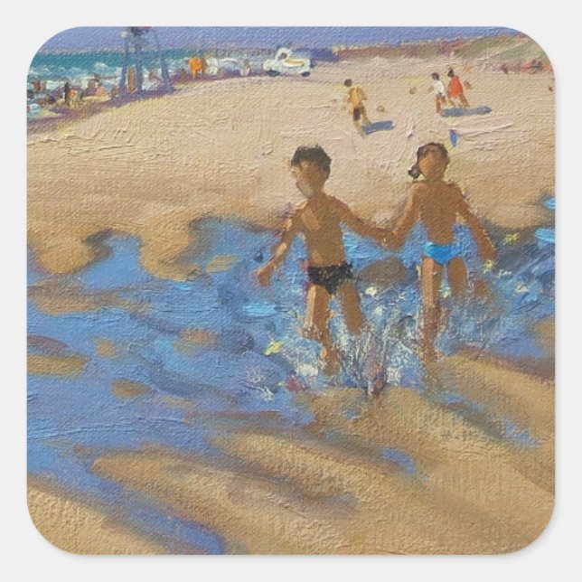 Montalivet France Square Sticker (Front)