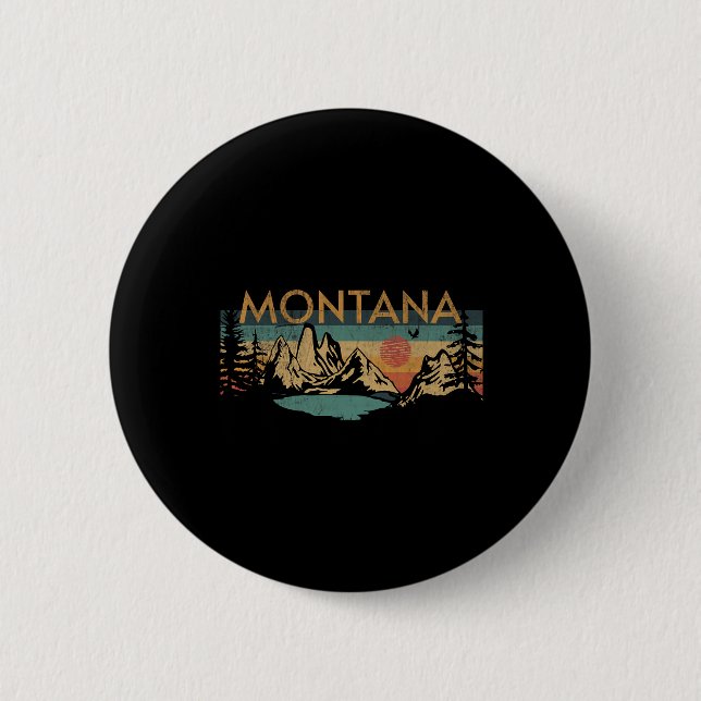 Montana 1  6 cm round badge (Front)
