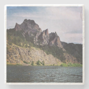 Montana - A River Runs Through It Stone Coaster