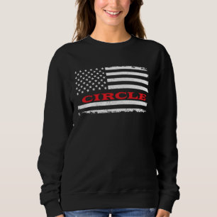 Montana American Flag Circle USA Patriotic Souveni Sweatshirt