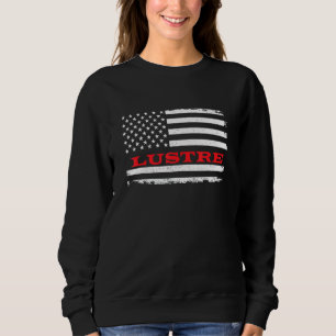 Montana American Flag Lustre Usa Patriotic Souveni Sweatshirt