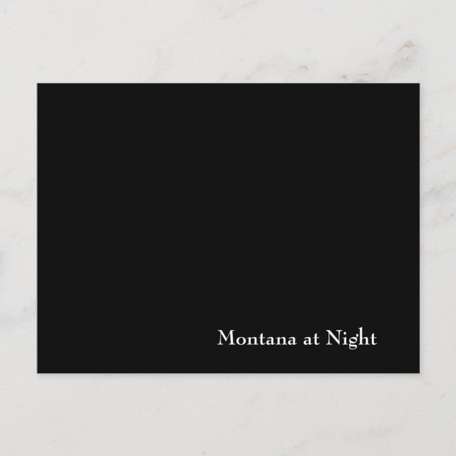 Montana at Night Postcard (Front)