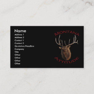 Montana Attitude Business Card