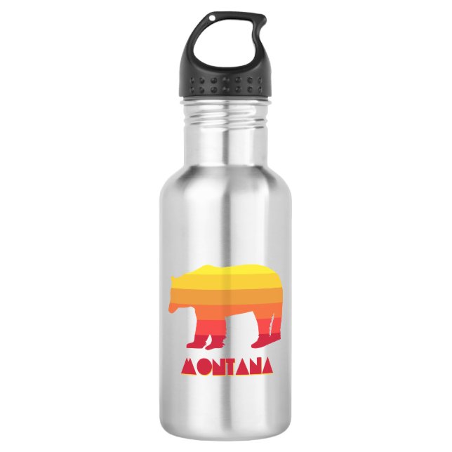 Montana Bear 532 Ml Water Bottle (Front)