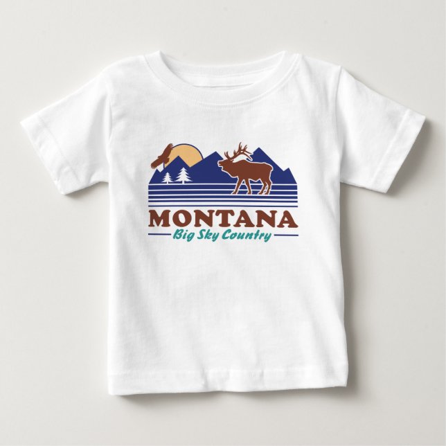 Montana Big Sky Country Baby T-Shirt (Front)